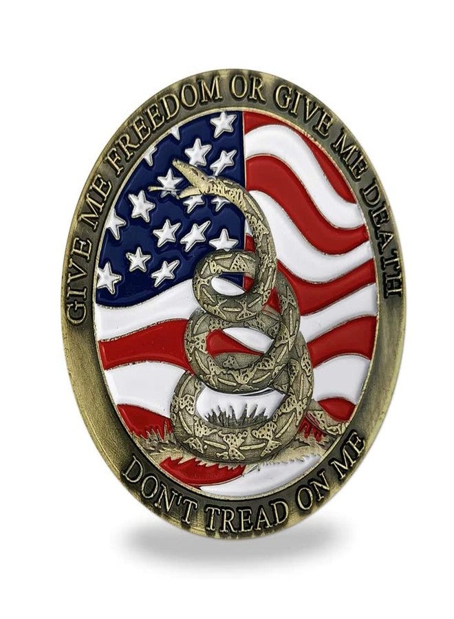 Glamtune Don't Tread on Me Military Coin US Liberty Bell Challenge Coin - Image 5